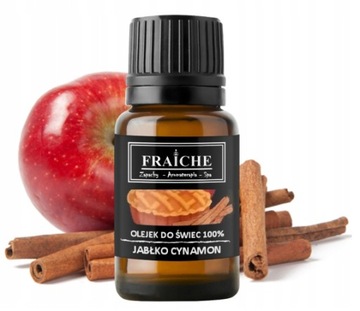 Olejek JABŁKO CYNAMON zapach do świec wosku 10ml