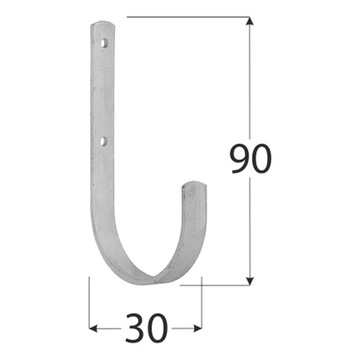 Универсальный крючок для настенного держателя гаража 90x30 HMU