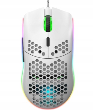 MYSZKA GAMINGOWA MYSZ RGB BIAŁA