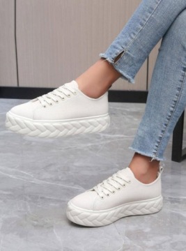 ЖЕНСКИЕ ТУФЛИ НА ПЛАТФОРМЕ ТРЕНЕРЫ БЕЖЕВЫЕ ЗАМШЕВЫЕ R41