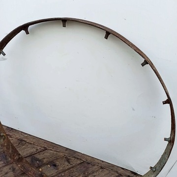 Картина из мха, рама, стальной обруч, круг 100 см.