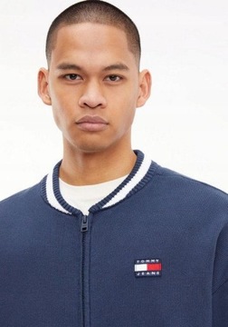 146 TOMMY HILFIGER MODNY SWETER MĘSKI KARDIGAN SKATER XXL