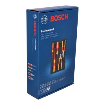 VDE СМЕШАННЫЙ НАБОР ПЛОСКОГУБЦЕВ + ОТВЕРТКА 5 ПРЕДМЕТОВ BOSCH