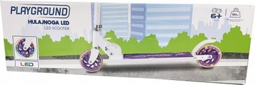 ДЕТСКАЯ ПЛОЩАДКА СВЕТОДИОДНЫЙ САМОКАТ СО СВЕТЯЩИМИСЯ КОЛЕСАМИ, ФИОЛЕТОВЫЙ