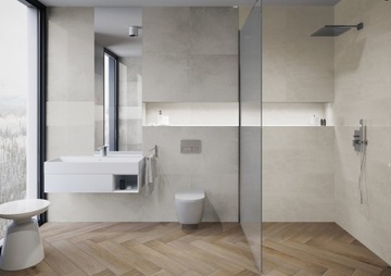 Płytki łazienkowe szare ścienne,podłogowe gat.1 60x60 Tassero gris lappato