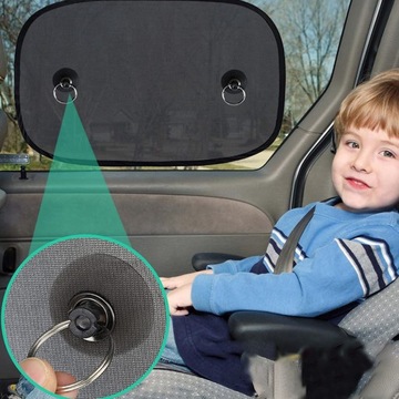 СОЛНЦЕЗАЩИТНЫЙ КОЗЫРОН ДЕТСКОГО АВТОМОБИЛЯ С УФ-ЗАЩИТОЙ С ПРИСОСКАМИ