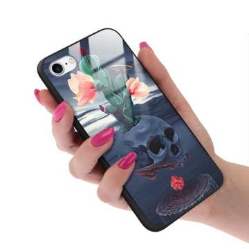 Etui GLASS do IPHONE 7/8 Case Biologia Modne Wzory