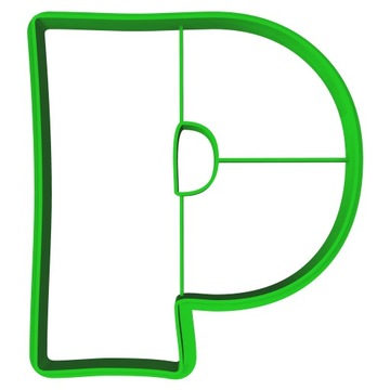 Foremka Wykrawacz Edukacyjna Literka Litera P 8cm