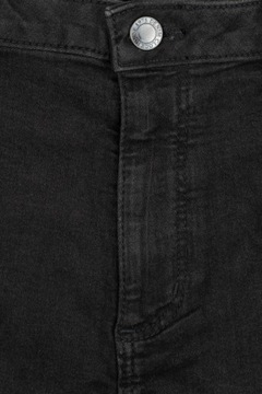 C&A Damskie Czarne Spodnie Jeansy Rurki Super Skinny Wysoki Stan M 38