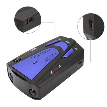 Автомобильный радар-детектор 360 градусов защита