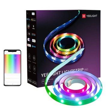 INTELIGENTNA TAŚMA LED YEELIGHT LIGHTSTRIP PRO RGB WIELOKOLOROWA BT 4.2 2M
