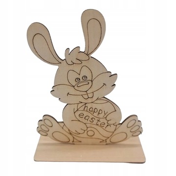 OZDOBA FIGURKA ŚWIĄTECZNA WIELKANOC ZAJĄC DEKOR model 2