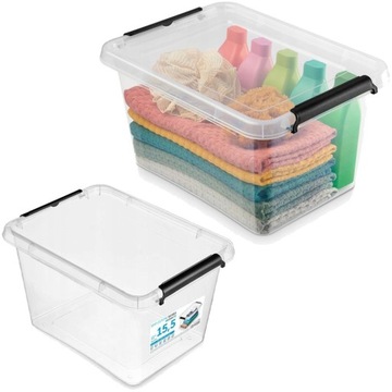 КОНТЕЙНЕР ДЛЯ ХРАНЕНИЯ ОРГАНИЗАТОР КОРОБКА КОРЗИНА С КРЫШКОЙ БОЛЬШАЯ