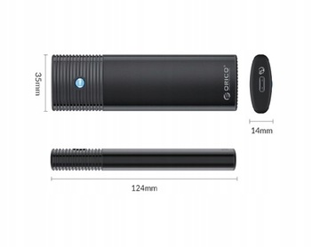 Черный корпус для накопителя Orico M.2 NVMe USB-C, 10 Гбит/с, кабель USB-C длиной 30 см