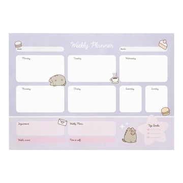 Planner tygodniowy Pusheen z kolekcji Moments 54 strony A3