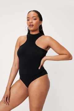 7B 08 NASTY GAL BODY DZIANINOWE BLUZKA CZARNA 48