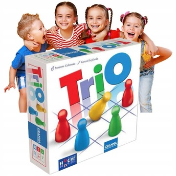 Integracyjna GRA DLA PRZYJACIÓŁ Zabawa na IMPREZY Super Gra Trio CIEKAWA