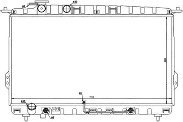 CHLADIČ MOTORU AT HYUNDAI SONATA III IV 2.0 2.4 2.5 98>