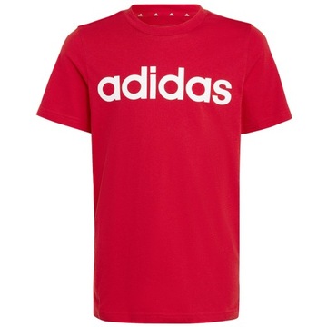 128 cm Koszulka adidas Linear Tee IC9970 czerwony 128 cm