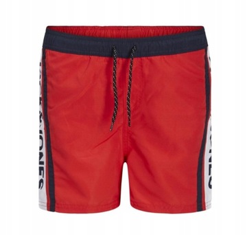 JACK JONES KĄPIELÓWKI CHŁOPIĘCE CZERWONE 164 ZHF