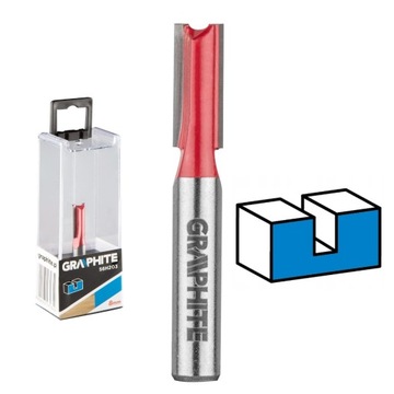 Frez palcowy dwuostrzowy, HM, 8 x 19 mm