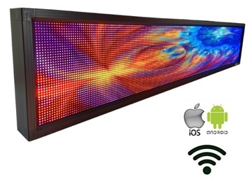 Telebim, edycja smartfonem, polski Wyświetlacz tablica led PROMOCJA