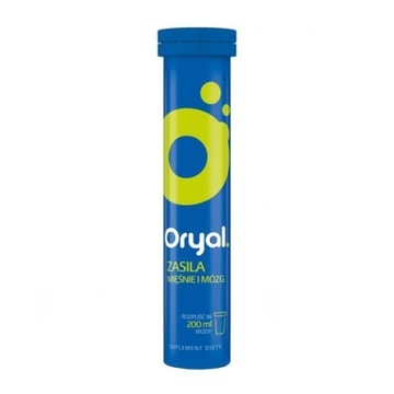 Oryal 20 tabl.musujących ELEKTROLITY LIMONKA