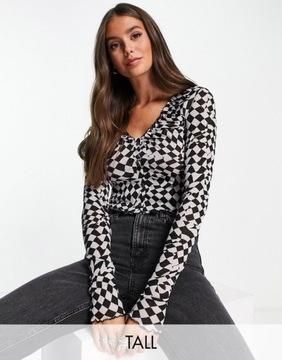 TOPSHOP ВЫСОКИЙ ТОП С ДЛИННЫМИ РУКАВАМИ КОРОТКИЙ XS 1DCX