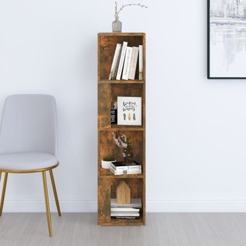 vidaXL Угловой шкаф Дуб дымчатый 33x33x132