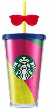 STARBUCKS KUBEK WIELORAZOWY GRANDE COLD CUP OKULARY ZIMNE NAPOJE 473ML