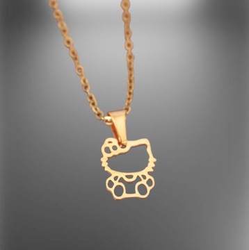 Симпатичный золотой кулон Hello Kitty Kitty Cute