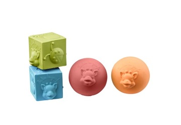 РАЗНОЦВЕТНЫЙ ПРОРЕЗЫВАТЕЛЬ НА КОЛЕСЕ С КУБОМ И ШАРИКАМИ