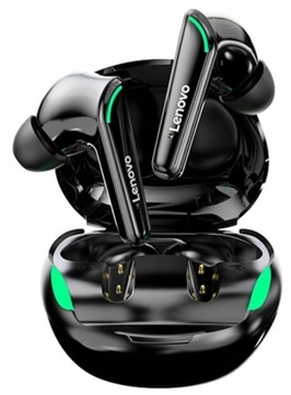 LENOVO XT92 CZARNE SŁUCHAWKI Z POWERBANKIEM WODOODPORNE BLUETOOTH 5.1