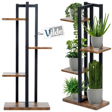 Металлическая подставка для цветов, 4 яруса, 93 см / Vilde