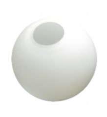 Klosz szklany kula zamknięta 14cm biała mat, lampy