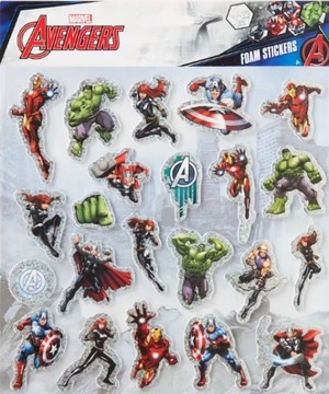 Naklejki piankowe Avengers MARVEL 22 szt.