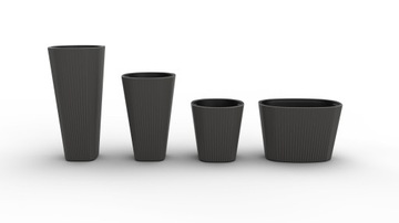 Цветочный горшок MUZA, диаметр 39см высота 81см цвет БЕЛЫЙ НОВИНКА!