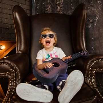 ИГРУШКА-ГИТАРА ДЛЯ ДЕТЕЙ, ПЛАСТИК, узор ДЕРЕВО, 41см, Музыкальный инструмент