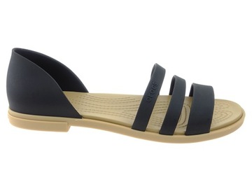 Sandały damskie Crocs Tulum open flat Sandal W czarny 42,5