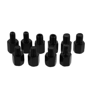 10 шт. ЗЕРКАЛА МОТОЦИКЛА С РЕЗЬБОЙ, УДЛИНИТЕЛЬ, ПОДЪЕМНИК, УДЛИНИТЕЛЬ