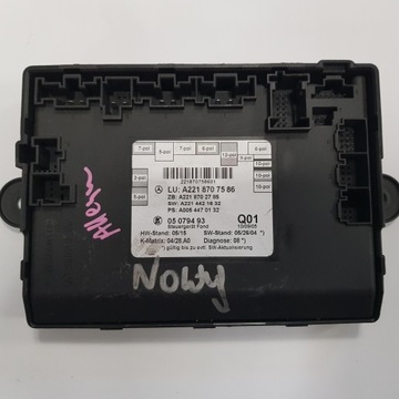 MERCEDES S W221 MODUŁ STEROWNIK A2218707586