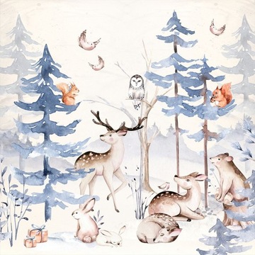 Tapeta w zwierzątka, leśne spotkanie 150x150