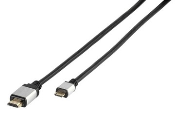 Kabel / Przewód Mini HDMI - HDMI 1,2m 2.0 4K ARC HEC 24K OFC VIVANCO W-WA