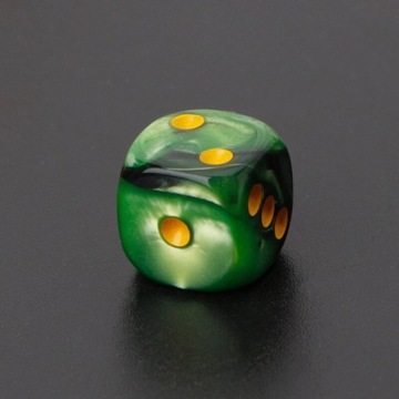 Стиль № 2 двусторонних цифровых игральных кубика, прозрачные