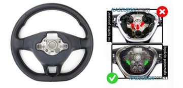 VW GOLF VII MK7 PASSAT B8 VOLANT KOŽENÁ