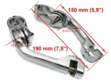 МОНТАЖНЫЕ РУЧКИ HARLEY WALKER CLAMP, хром