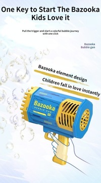 Пистолет для мыльных пузырей Bubble Gun Rocket с 69 отверстиями