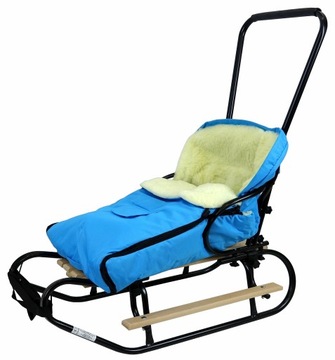 POLSKIE SANKI + OPARCIE + PODNÓŻKI + PCHACZ + ŚPIWÓR