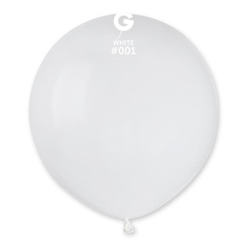 Balony pastelowe lateksowe białe 48cm 50szt