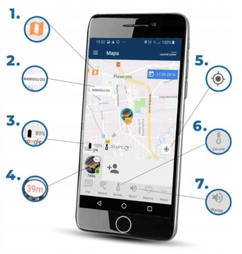 Детские умные часы CALMEAN Touch 2 GPS 4G GAMES WATER RESISTANT черные